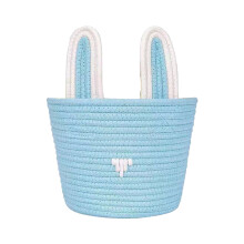 Panier de Pâques pour la chasse aux œufs, premier panier de Pâques de bébé, jolis cadeaux colorés en forme de lapin tissés pour la chambre de