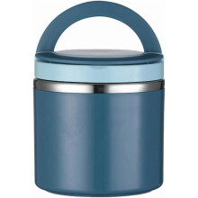 Boîte isotherme 630 ml, idéale pour les soupes, le déjeuner ou les voyages. En acier inoxydable, format bento, avec fermeture hermétique. Couleur