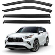 Window Visors Rain Guards for 2020-2026 Toyota Highlander, Out-Channel Window Vent Wind Deflectors Visors Shades for 20 21 22 23 24 25 Highlander