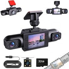 Trådlöst dashcam-system 1080p 4-kanaler 32 GB