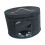 Hat Box Foldable Storage Bin Hat Storage Box Round Caps Boxes for Clothes Closet Black Small 3