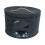 Hat Box Foldable Storage Bin Hat Storage Box Round Caps Boxes for Clothes Closet Black Small 4