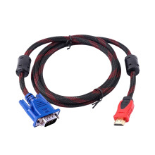 Adapter Cable 1080P Video Cables 19pin Interfaces to VGA Male to Male Cable Cord for Computer Laptop PC Monitors 150cm
