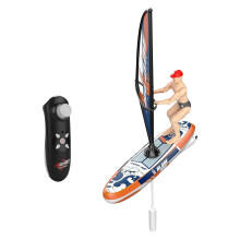 2.4GHz RC Boat for Kids 6-12 – High-Speed Rechargeable Water Racing Toy with LED Lights, Floating Remote Control Ship for Pool & Lake, Summer Gift