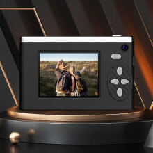 HD digitalkamera med 50 MP og 8X zoom, bærbart LCD-kamera med elektronisk stabilisering, kompakt CCD-kamera for fotoentusiaster (svart)
