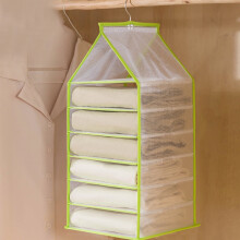 Organisateur de placard suspendu en PVC avec 6 étagères, 50 x 25 x 22 cm,
