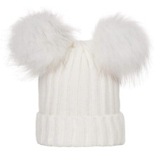 Color Knit Boys Winter Girls Hat Warm Baby Cap Solid Hairball Baseball Caps Hats