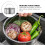 KALLORY Compact Steamer Basket Insert for Pot with Fast Drainage and Easy Storage 3