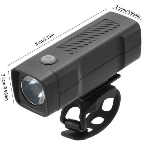 Επαναφορτιζόμενος προβολέας ποδηλάτου USB Ισχυρό φως ποδηλασίας LED για νυχτερινή 2