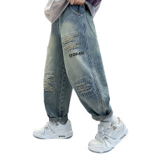 Bríste Buachaillí, Jeans Mála Buachaillí, Bríste Lasta Cosa Leathana, Coim Leaisteach agus Ilphócaí, Jeans, Bríste Déinim do Leanaí, Jeans