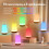 Veilleuse LED tactile avec télécommande, 13 couleurs, 3 modèles 4