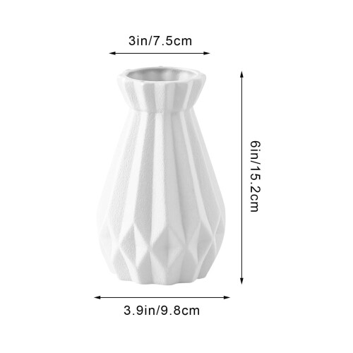 Keramikvase, mattierte Glasur, minimalistisch, 15,2 cm 2
