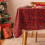 Rechteckige, wiederverwendbare Tischdecke aus kariertem Polyester 3