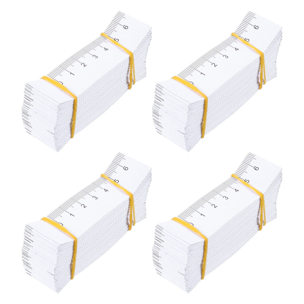 100Pcs Disposable Double-Sided Paper Tape Measure Wound Measuring Rulers 9485826506959