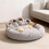 Plush Paw-Shaped Calming Pet Bed Medium Donut Cushion 7