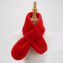 JMKQLZ Fleece Boys Girls Scarf Winter Autumn Kids Warm Scarf Cute Thick Neck Warmer Solid Color Children Scarf 1-12Years