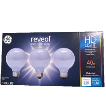 Ampoules décoratives GE Frosted G25, 40 W, culot E26, lot de 3