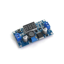 Regulator de tensiune LM2596, convertor pas cu pas reglabil, voltmetru cu afișaj LED, modul regulator de alimentare DC-DC pas cu pas