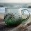 Κούπα Sea Glass Wave 12oz Χειροποίητο Φυσητό Ωκεανό Σχεδιασμός 3