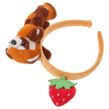Multicolor pluche dierenhoofdband voor gezichtswassen, spa-behandelingen, make-up en als decoratie voor verkleedfeestjes.