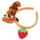 Bandeau en peluche multicolore pour se laver le visage 1