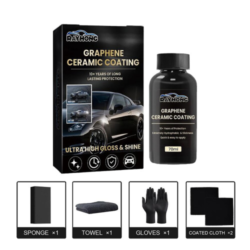 Κιτ κεραμικής επίστρωσης γραφενίου, 2,37 fl oz – Μακράς διάρκειας γυαλάδα και