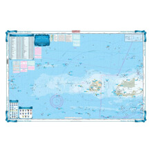 Waterproof Chart 8F Marquesas–Dry Tortugas Fishing & Dive Map, Offshore Nautical Chart for Boating, Navigation, Dive Sites