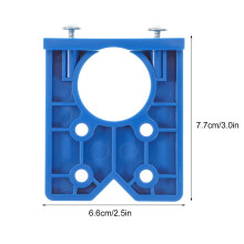 Blue door hinge drill guide template for concealed cabinet