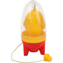 Golden Egg Spinner – Ruční mixér na bílky a žloutky, přenosná třepačka ve tvaru kachny s tažným lanem (červená), kompatibilní se