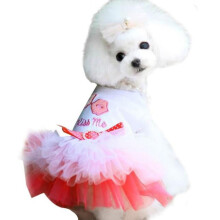 Hundekjole Kæledyr Hvalp Lille Hund Kat Blonde Nederdel Prinsesse Tutu Kjole Tøj Kostume XS Kæledyrsartikler Pink