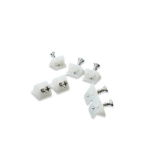 100pcs Plastic Drawer Support Bracket Wedges with Screws for Cabinet Bottom Reinforcement and Furniture Angle Stabilizers