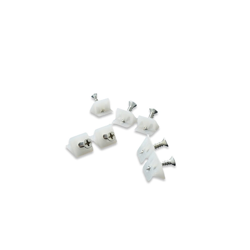 100Pcs Plastic Drawer Support Bracket Wedges With Screws For Cabinet Bottom Reinforcement And Furniture Angle Stabilizers 9152228399136