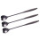 Cuillère à fleurs en acier inoxydable noir, lot de 3 2