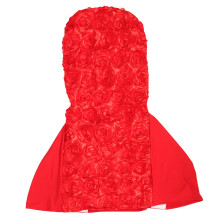 Housse de chaise rouge réutilisable pour salle à manger et banquet, avec élasticité.