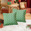 Brodert bladputetrekk 45x45cm polyester 1