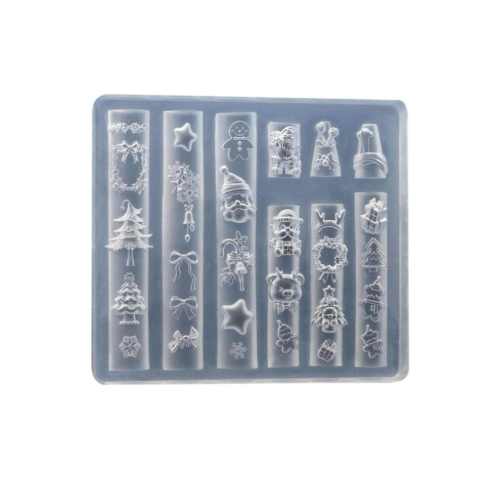 Christmas nail art silicone molds - DIY Nail Art Decorations Silicone Mold