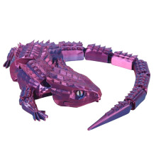 5 Inch 3D Printed Articulated Animal Toys Movable Joints Dinosaur Elephant Models Educational Learning Desk Classroom Playroom