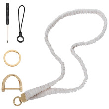 Lanière élastique Scrunchie pour femme – Lanière de cou extensible,