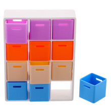 1 juego de kit de montaje DIY para mini cajas de almacenamiento y exhibición realistas para la organización del juego interactivo