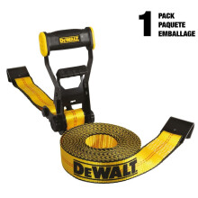 2 in. x 27 ft. Heavy-Duty Ratchet Tie-Down Strap w/Flat Hooks, 10,000 lbs. Break Strength