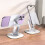 Adjustable 360 Rotating Foldable Aluminum Phone Stand for Desk – Compatible with Android, White 1