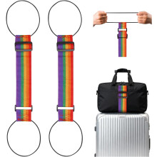 2PC Multi-Use Strong Luggage Connector Straps, Flexible & Adjustable, Elastic Fastening Belt for Luggage, Secure Stacking & Hands-Free Travel