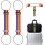 Conjunto de 2 cintas de fixação multiuso e resistentes para bagagem, flexíveis e ajustáveis, com elástico para prender a bagagem, permitindo 1