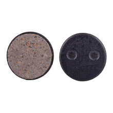 paire de plaquettes de frein à disque pour vélo, en résine organique, pour une puissance de freinage accrue.