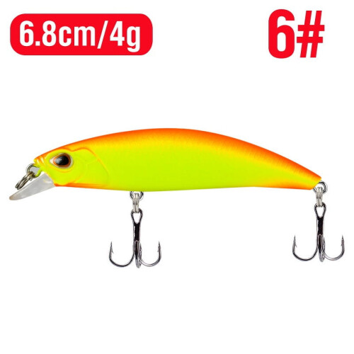 2er-Set Bass-Swimbaits mit 3D-Augen, künstliche Angelköder, robust, 6,8 cm/4 g, Kunststoff-Angelköder