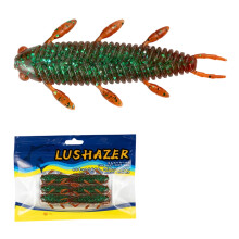 Kunstaas voor baarsvissen: zachte plastic larve, zinkende stickworm van 4,5 cm, loodvrij finesse-aas, cadeau voor sportvissers, Valentijnsdagcadeaus,