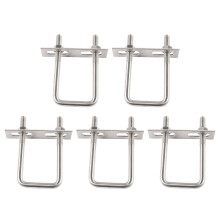 5Pieces Portable Sturdy Stainless Steel Square Bolts With Nut for Boats Trailers M10x70x200mm Fit and Metal