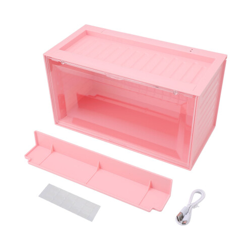 Figurenvitrine Rosa, Staubdicht, 2 Ebenen 1