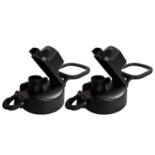 Couvercle de rechange pour bouteille d'eau Cirkul (noir) - Compatible avec les bouteilles Cirkul de 32 oz, 12 oz, 22 oz et 42 oz (plastique).