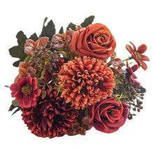 Bouquet de roses artificielles avec hortensias, petites compositions florales pour centres de table de mariage, accessoires de photographie et